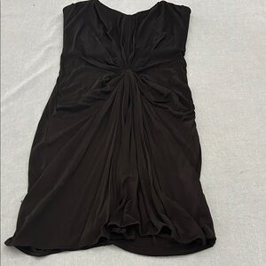Moda International Elegant Strapless Black Dress